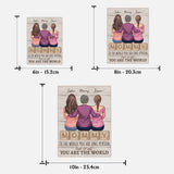 Mother Father To The World You Are One Person Photo Custom - Personalized Mother 2 Layered Wood Sign / Wood Plaque