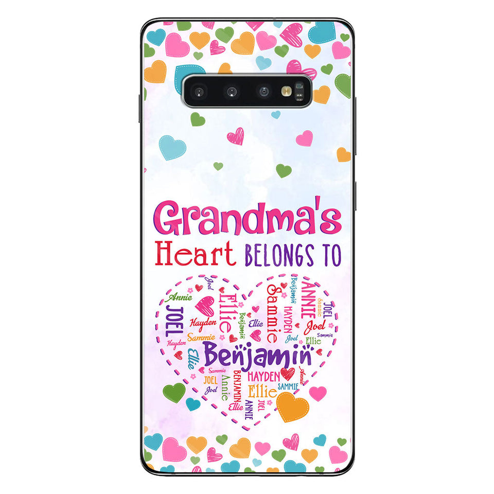 Grandma's Heart - Personalized Grandma Phone Case