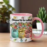 Blessed To Be Called - Personalized Grandma Accent Mug