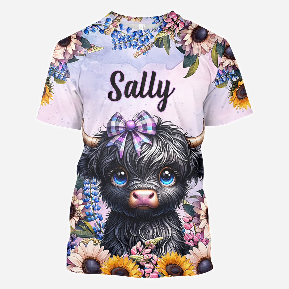 Cute Little Cow - Personalized All Over Shirt