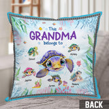 This Grandma Belongs To - Personalized Grandma Throw Pillow
