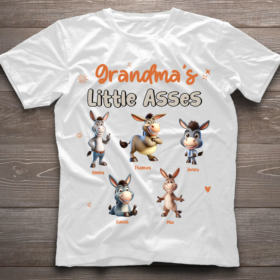 Grandma's Mom's Any Title Little Cuties - Personalized Grandma T-shirt And Hoodie
