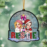 We Are More Than Friends We Are Like A Really Small Gang - Personalized Bestie Custom Shaped Ornament