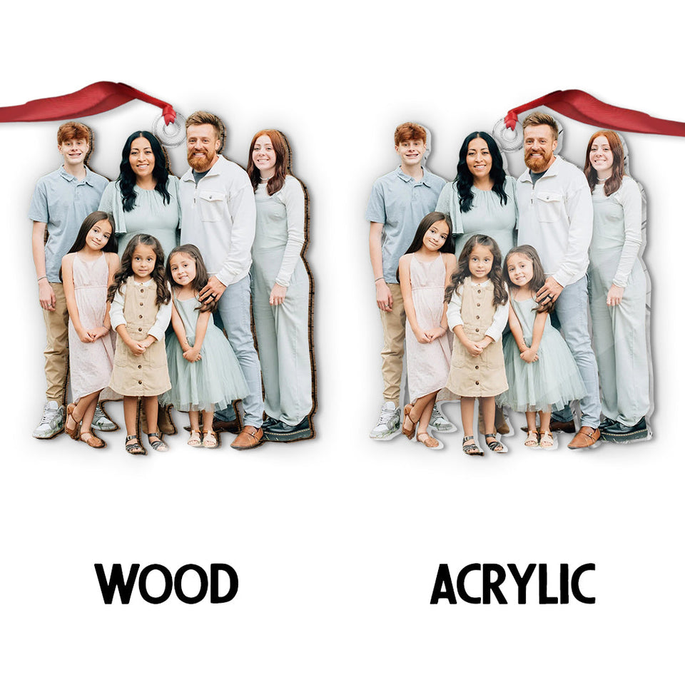 Any Photo Ornament - Personalized Family Custom Shaped Ornament