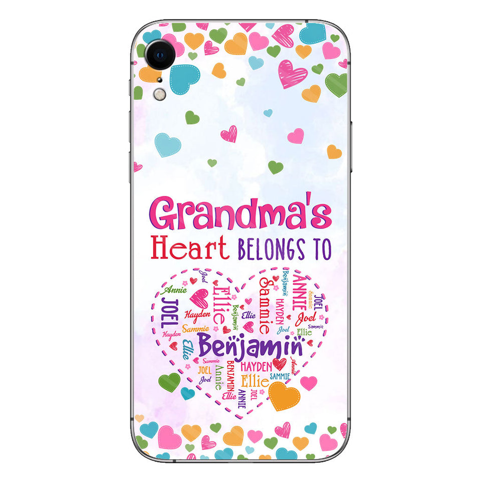 Grandma's Heart - Personalized Grandma Phone Case