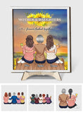 Mother And Daughters - Personalized Mother 2 Layered Wood Sign / Wood Plaque
