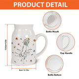 Holding Mom's Hand - Personalized Mother Ceramic Flower Vase