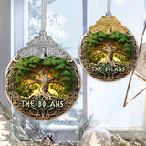 Tree Of Life Scandinavian Mythology Rustic Style - Personalized Irish Vintage Ornament