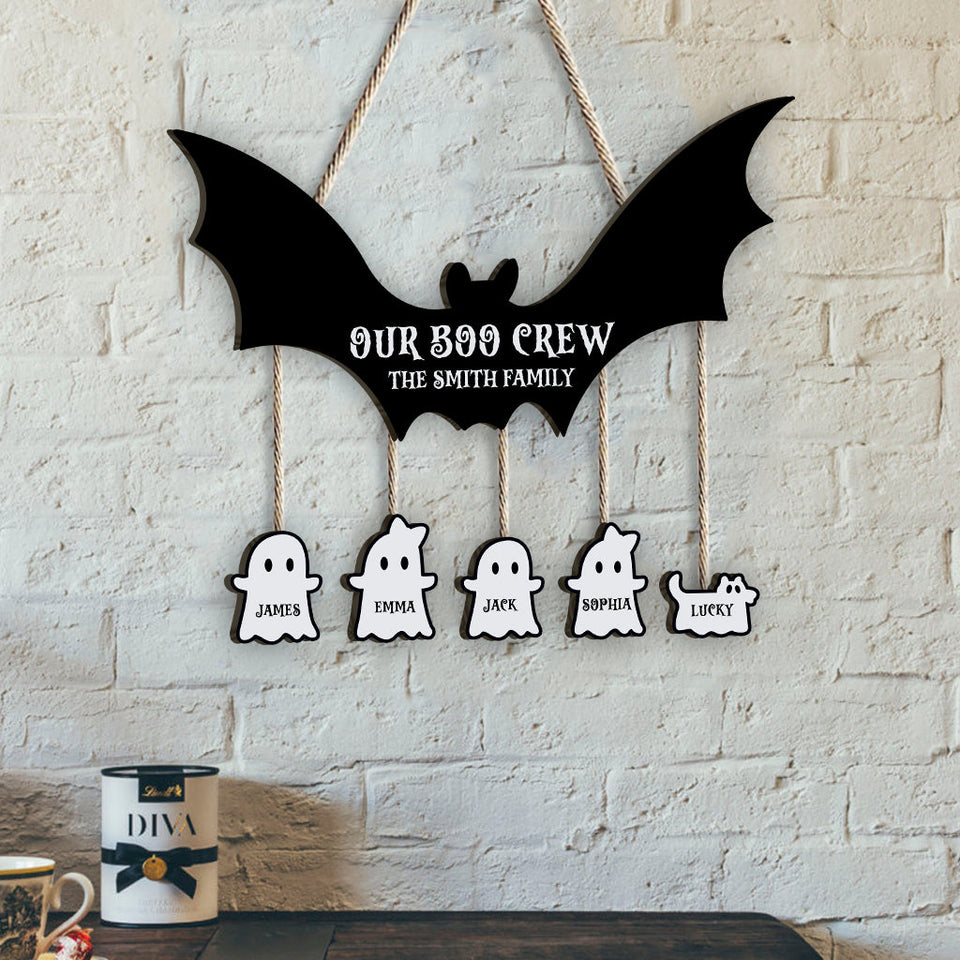 Our Boo Crew - Personalized Family Pallet Wood Sign