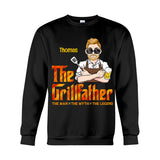 The Grillfather - Personalized Grilling T-shirt And Hoodie