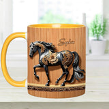 Black Horse - Personalized Horse Accent Mug