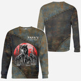 Papa Wolf Pack - Personalized Father All Over Shirt