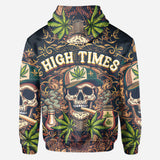 High Times Skull 420 - Personalized Weed All Over Shirt