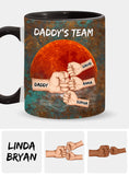 Daddy's Team - Personalized Father Accent Mug