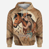 Horse Lovers - Personalized Horse All Over Shirt