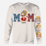 American Mama Any Title Vintage Retro Style - Personalized Mother All Over Shirt