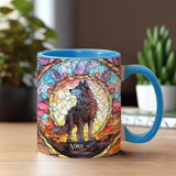 Fierce Spirit - Personalized Wolf Accent Mug