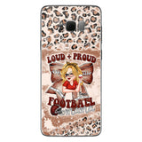 Loud Proud Football Any Title - Personalized Football Clear Phone Case