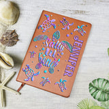 Salty Lil Beach - Personalized Turtle Leather Journal