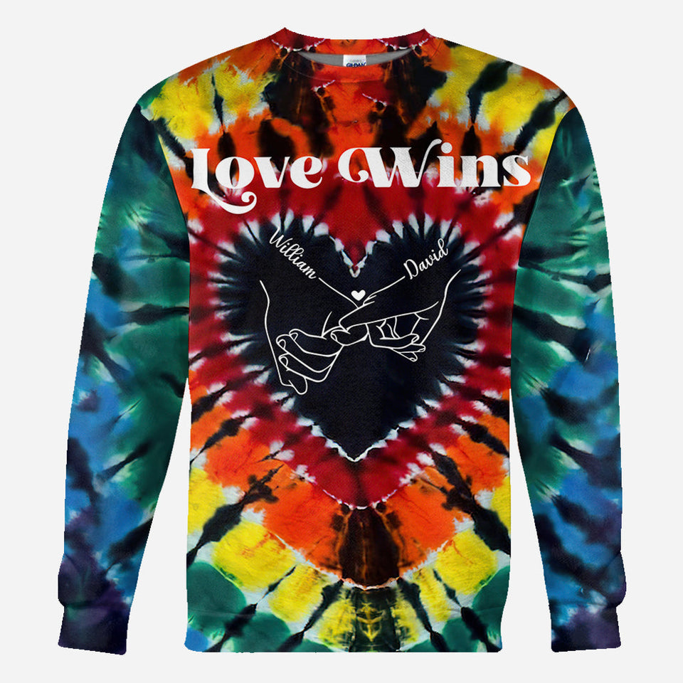 Love Wins - Personalized LGBT Support All Over Shirt