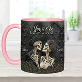 You & Me - Personalized Skull Accent Mug