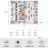 Blessed To Be Called Nana Floral Style - Personalized Grandma Blanket
