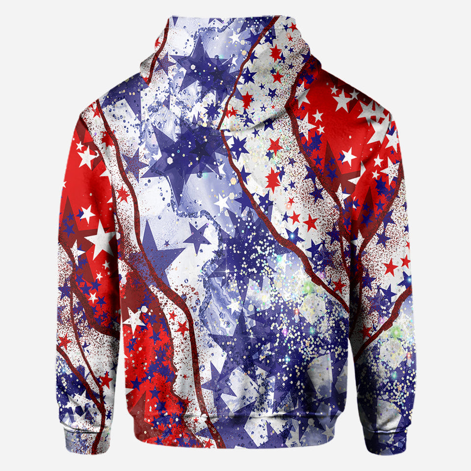 4th Of July Highland Cow - Personalized All Over Shirt