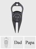 Best Dad/ Grandad/ Papa... By Par Bottle Opener - Golf gift for dad, him, boyfriend, husband, grandpa - Personalized Golf Fork Ball Marker