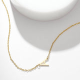 One Letter - Personalized S925 Silver/14k Gold Letter Necklace