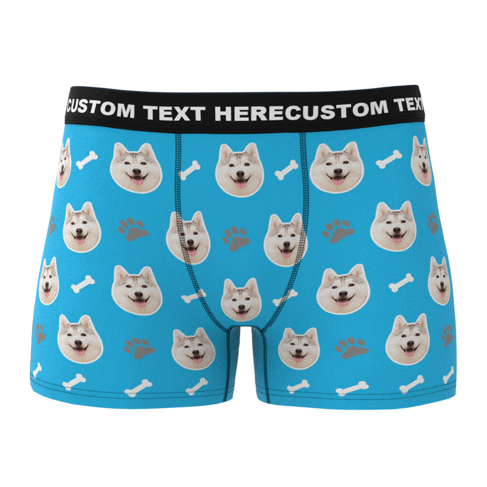 Custom Dog Face Boxers - Personalized Dog Men's boxer briefs