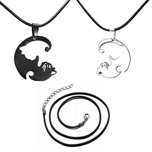 Matching Cat - Personalized Couple Matching Cat Necklace