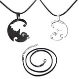 Matching Cat - Personalized Couple Matching Cat Necklace