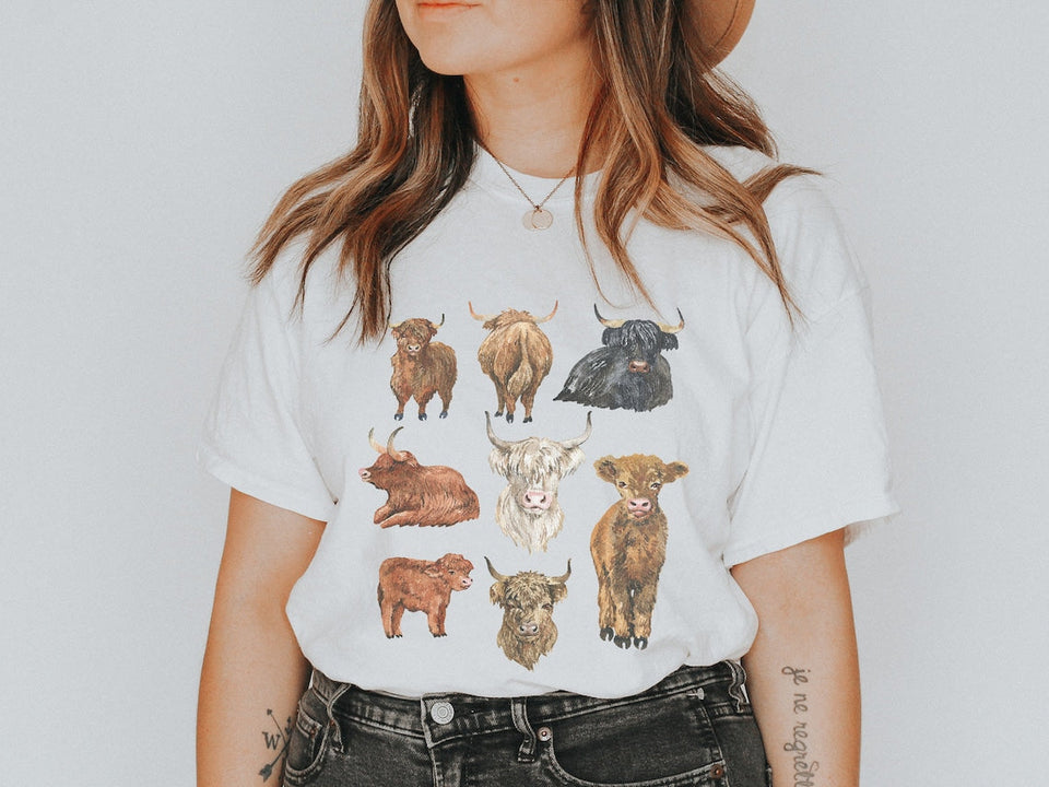 Highland Cow Lover Highland Cow T-shirt & Hoodie 0624