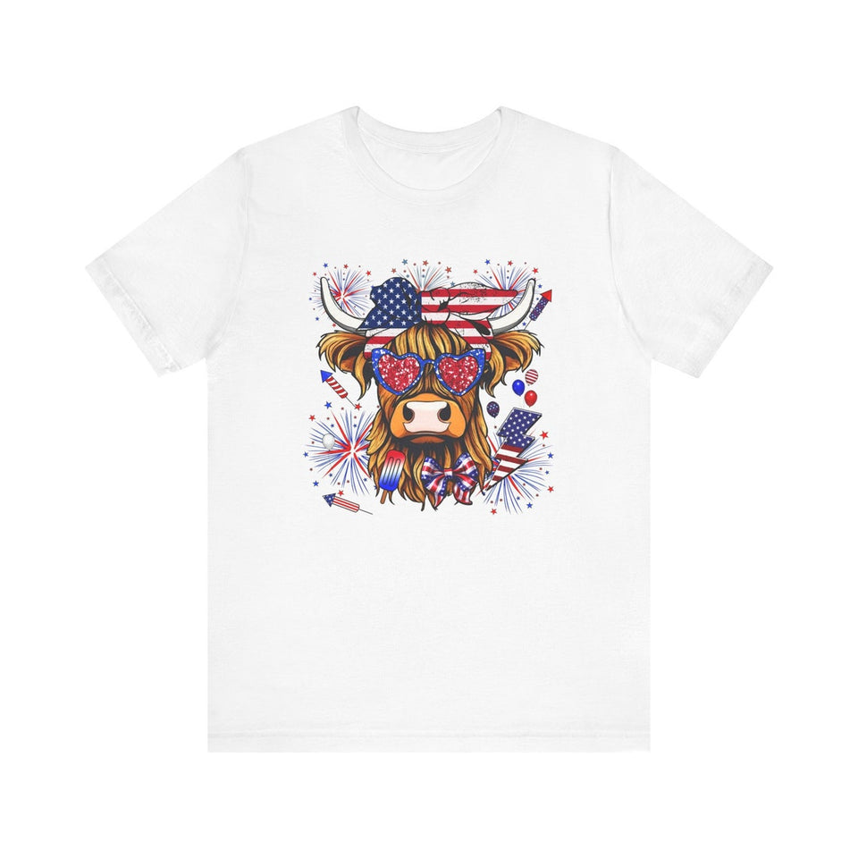 Moo-rica Highland Cow T-shirt & Hoodie 0624