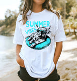 Summer Vibes Highland Cow T-shirt & Hoodie 0624