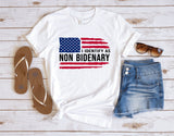 Republican Shirt, I Identify As Non Bidenary Shirt, American Flag Shirt, Anti Democrat Shirt, Conservative Shirt, Patriot Shirt T-shirt & Hoodie