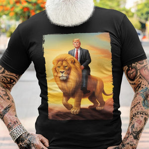 Donald Trump Riding a Lion T-shirt & Hoodie 0924