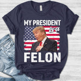 I'm Voting Convicted Felon 2024 T-Shirt - Voting For The Convicted Felon shirt - Funny Political Shirt - Felon Shirt - Sarcastic Graphic Tee T-shirt & Hoodie