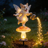 Custom from Any Photo, Garden Lamp - Personalized Dog Garden Solar Light