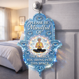 Yoga Lovers, Hamsa Hand - Personalized Yoga Acrylic Sign