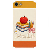 Teacher Gifts - Personalized Teacher 3D Embossed Leather Phone Case