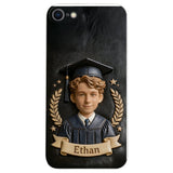 Graduation Gift - Personalized Graduation 3D Embossed Leather Phone Case