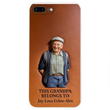 Together Always Case - Personalized Grandpa 3D Embossed Leather Phone Case