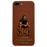 Happy Birthday Legends - Personalized Birthday 3D Embossed Leather Phone Case
