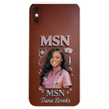 Any Title - Gifts For Nurse, Doctor - Personalized Nurse 3D Embossed Leather Phone Case