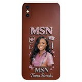 Any Title - Gifts For Nurse, Doctor - Personalized Nurse 3D Embossed Leather Phone Case