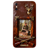 Hunting Achievement - Personalized Hunting Leather Phone Case