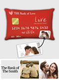 The Bank Of Love - Personalized Couple Rectangular Pillow