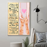 I Choose You Valentine - Cat Poster