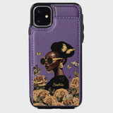 Empowered Beauty - Personalized African American Wallet Phone Case